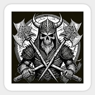 Skull Vikings Sticker